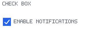 Check Box render-only preview