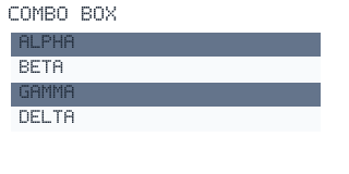 Combo Box render-only preview
