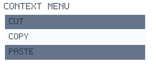 Context Menu render-only preview