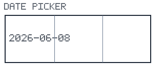Date Picker render-only preview