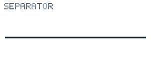 Separator render-only preview