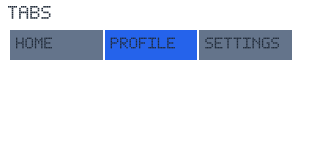 Tabs render-only preview