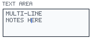 Text Area render-only preview