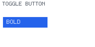 Toggle Button render-only preview